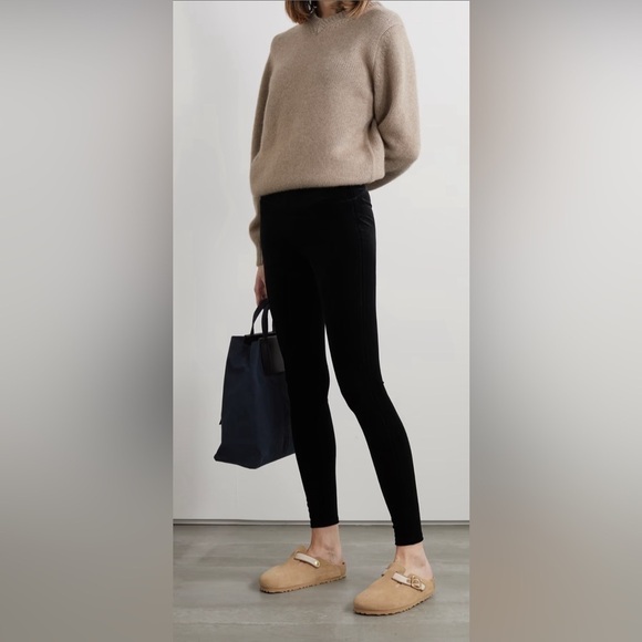 Spanx Black Velvet Leggings - Picture 1 of 5